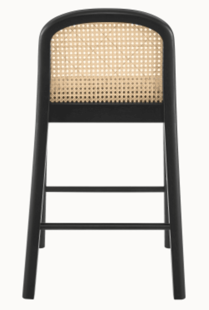 Donna KD Faux Leather Rattan Counter Stool - Whats New Furniture - Portland, Oregon