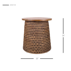Kamari Rattan Side Table - What&
