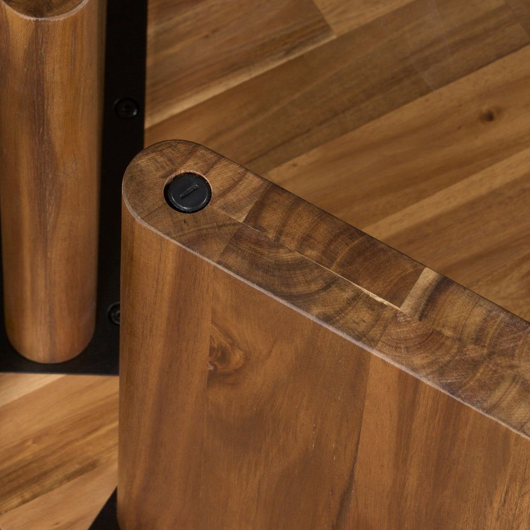 Petrilio Side Table in Hazelnut Brown