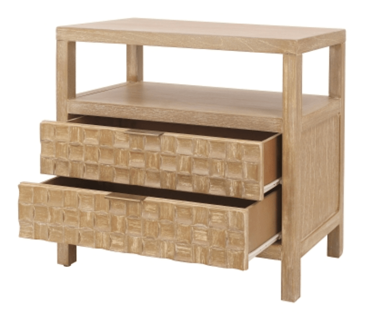 Terrena Nightstand/Side Table 2 Drawers - What&