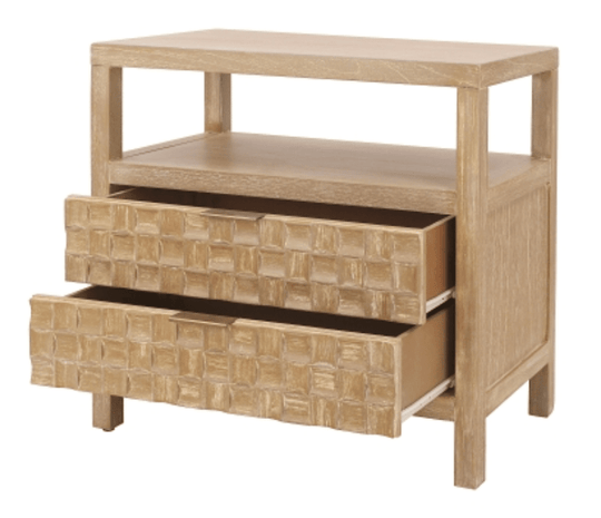Terrena Nightstand/Side Table 2 Drawers - What&