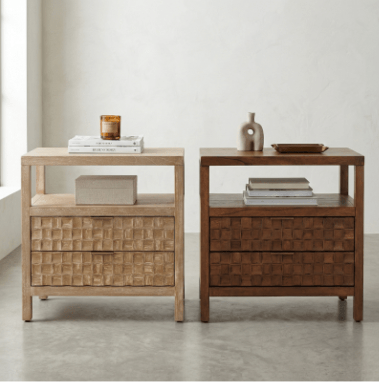 Terrena Nightstand/Side Table 2 Drawers - What&