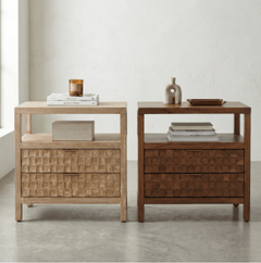 Terrena Nightstand/Side Table 2 Drawers - What&