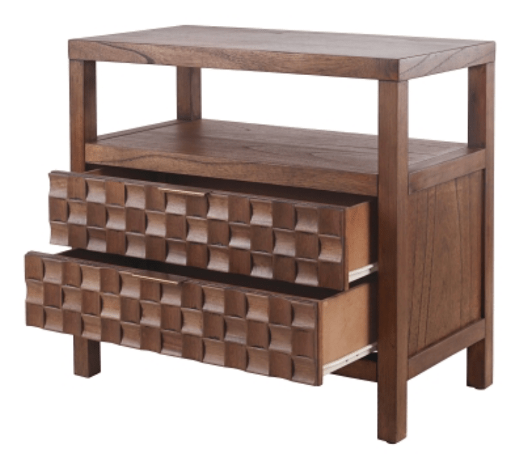 Terrena Nightstand/Side Table 2 Drawers - What&