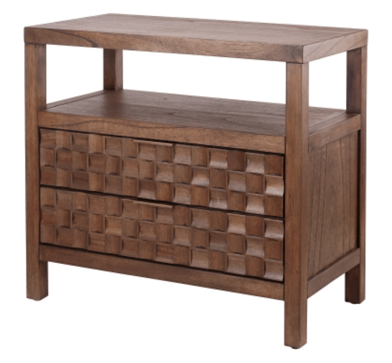 Terrena Nightstand/Side Table 2 Drawers - What&