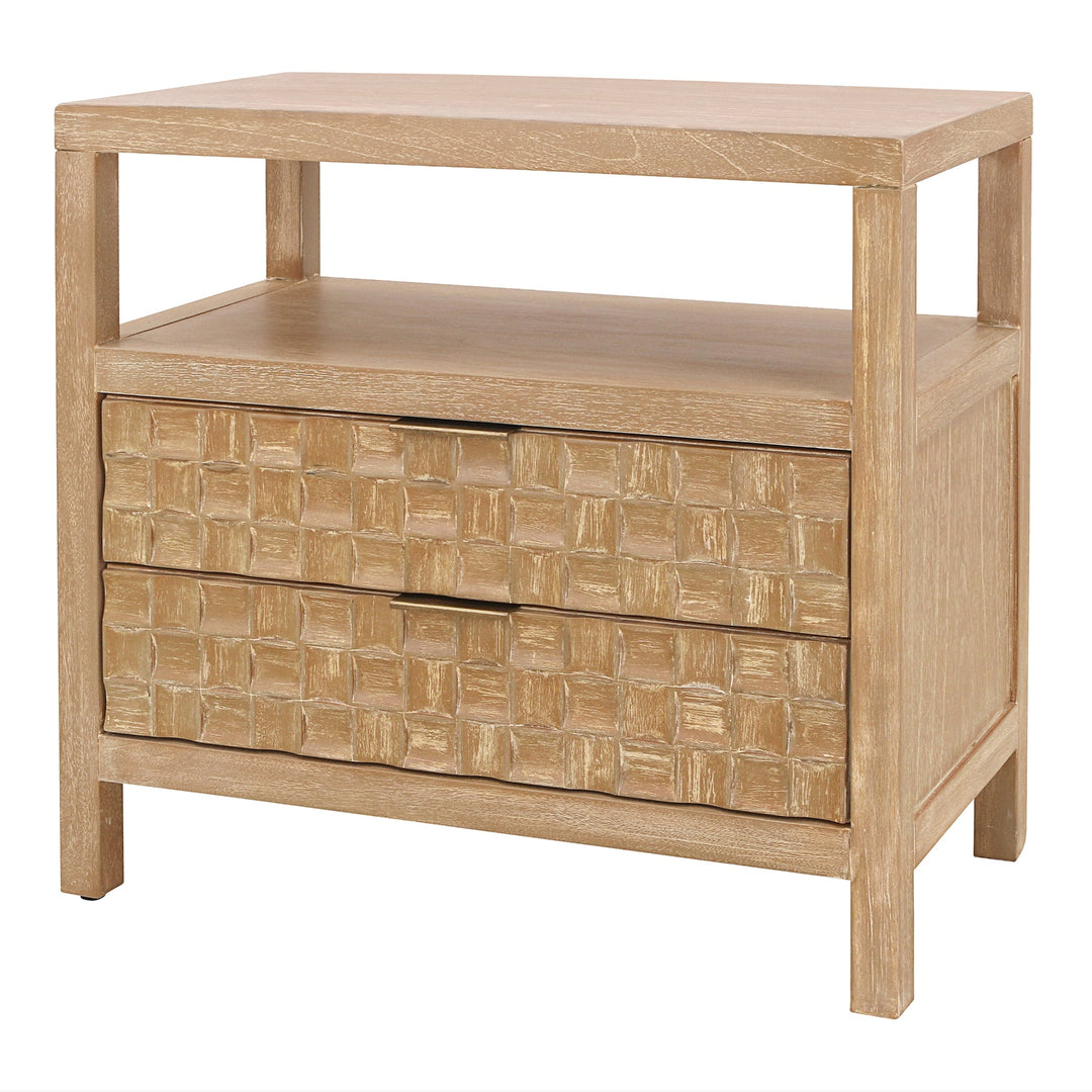 Terrena Nightstand/Side Table 2 Drawers - Whats New Furniture Portland OR