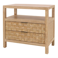 Terrena Nightstand/Side Table 2 Drawers - Whats New Furniture Portland OR