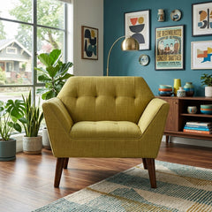 Newport Accent Chair - leg detail - mid-century modern chairs - Whats New Furniture Portland OR