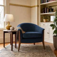 Nomad Chair styled in Portland Irvington foursquare with original built-ins living room - Whats New Furniture