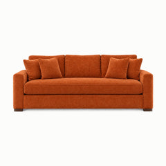 Nova Sofa in Lush Papaya - studio front view - Stanton - Whats New Furniture Portland OR