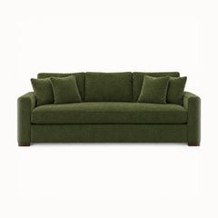 Nova Sofa in Lush Spinach - studio front view - Stanton - Whats New Furniture Portland OR