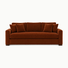 Nova Sofa in Marquis Rust - studio front view - Stanton - Whats New Furniture Portland OR