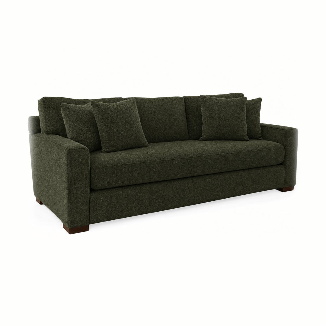 Nova Sofa in Shep Kale - studio three-quarter view - Stanton - Whats New Furniture Portland OR