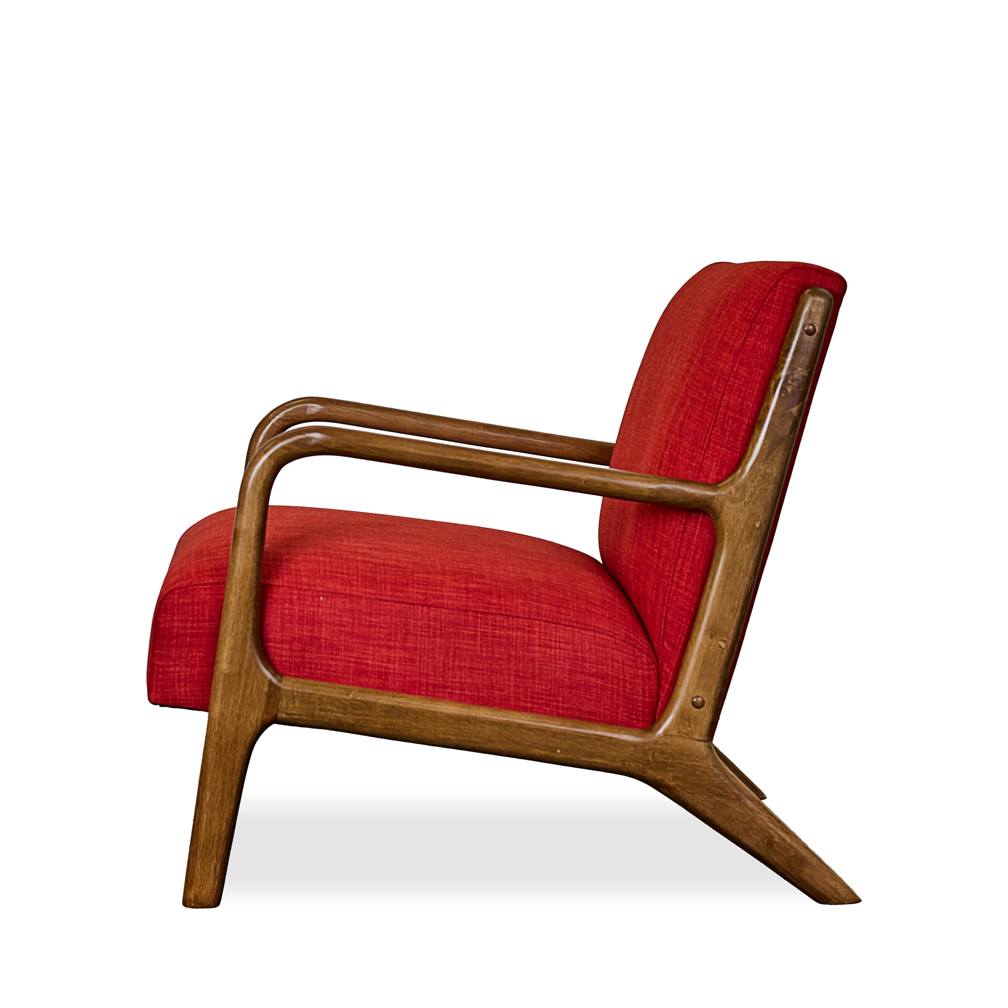 Novak Lounge Chair | Mid-Century Walnut Frame Accent – What's New
