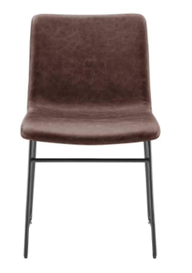 Bruce KD Faux Leather Dining Side Chair - What&