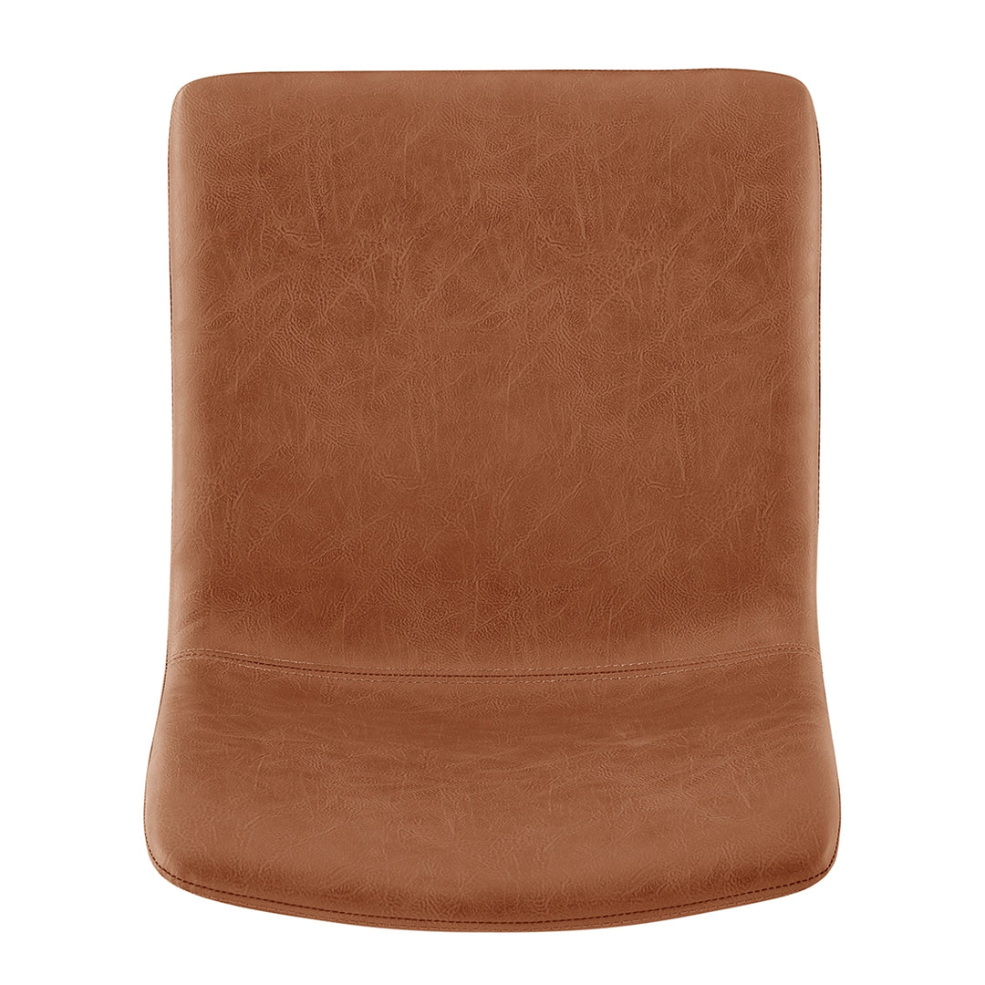 Bruce KD Faux Leather Dining Side Chair - What&