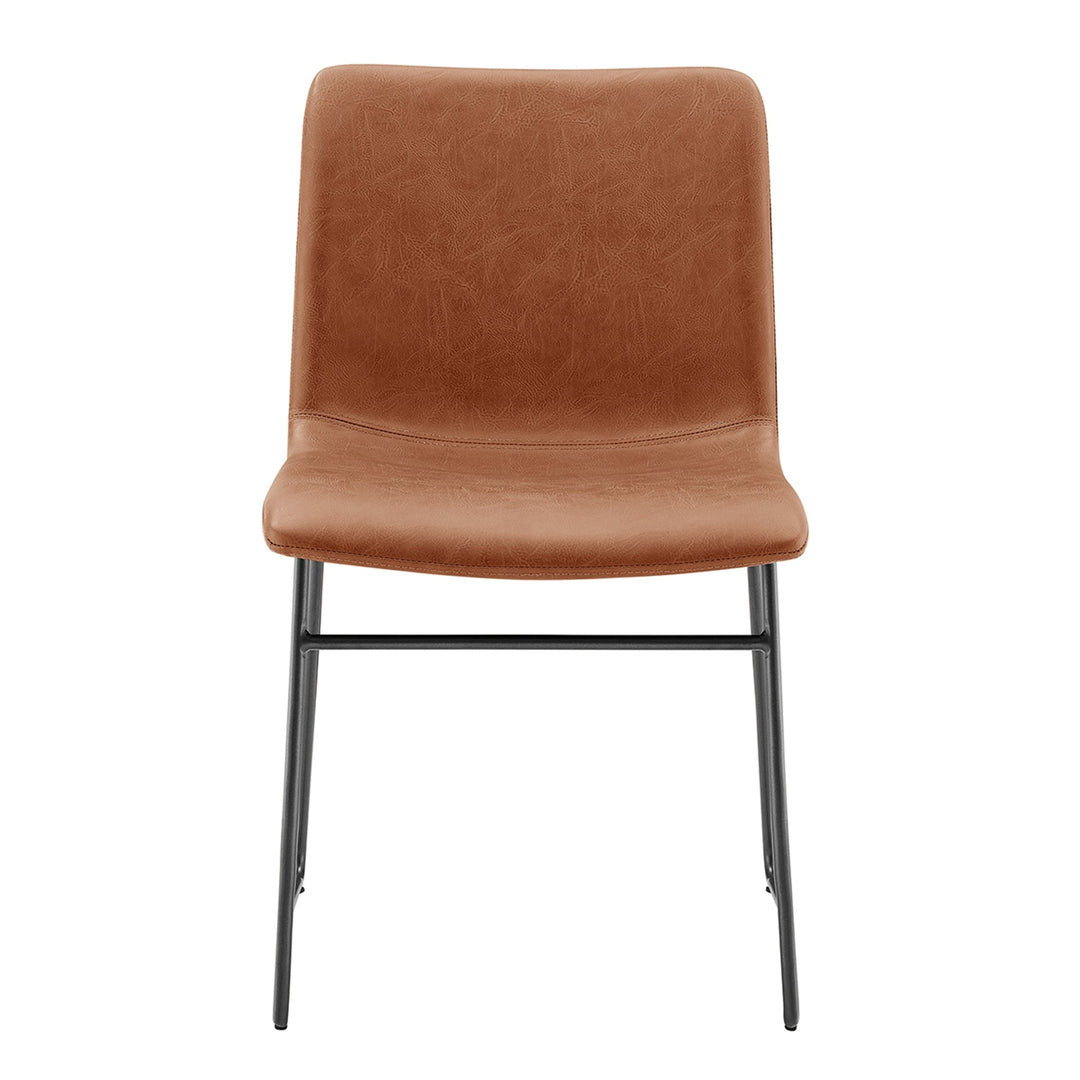 Bruce KD Faux Leather Dining Side Chair - What&