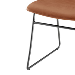 Bruce KD Faux Leather Dining Side Chair - What&