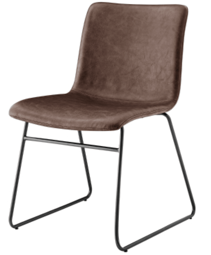 Bruce KD Faux Leather Dining Side Chair - What&