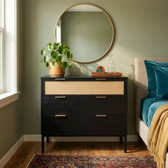 Caine Chest of Drawers styled in a bright Portland mid-century modern interior - Whats New Furniture