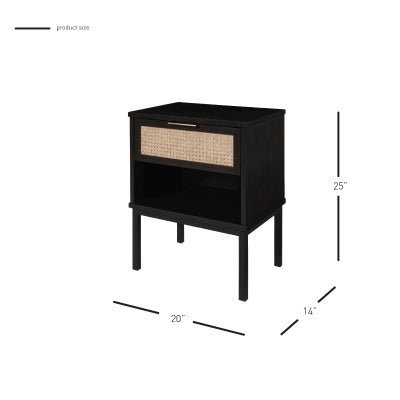 Caine KD Rattan Nightstand/Side Table - Whats New Furniture - Portland, Oregon