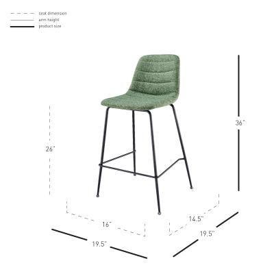 Caleb Fabric Counter Stool - Whats New Furniture - Portland, Oregon