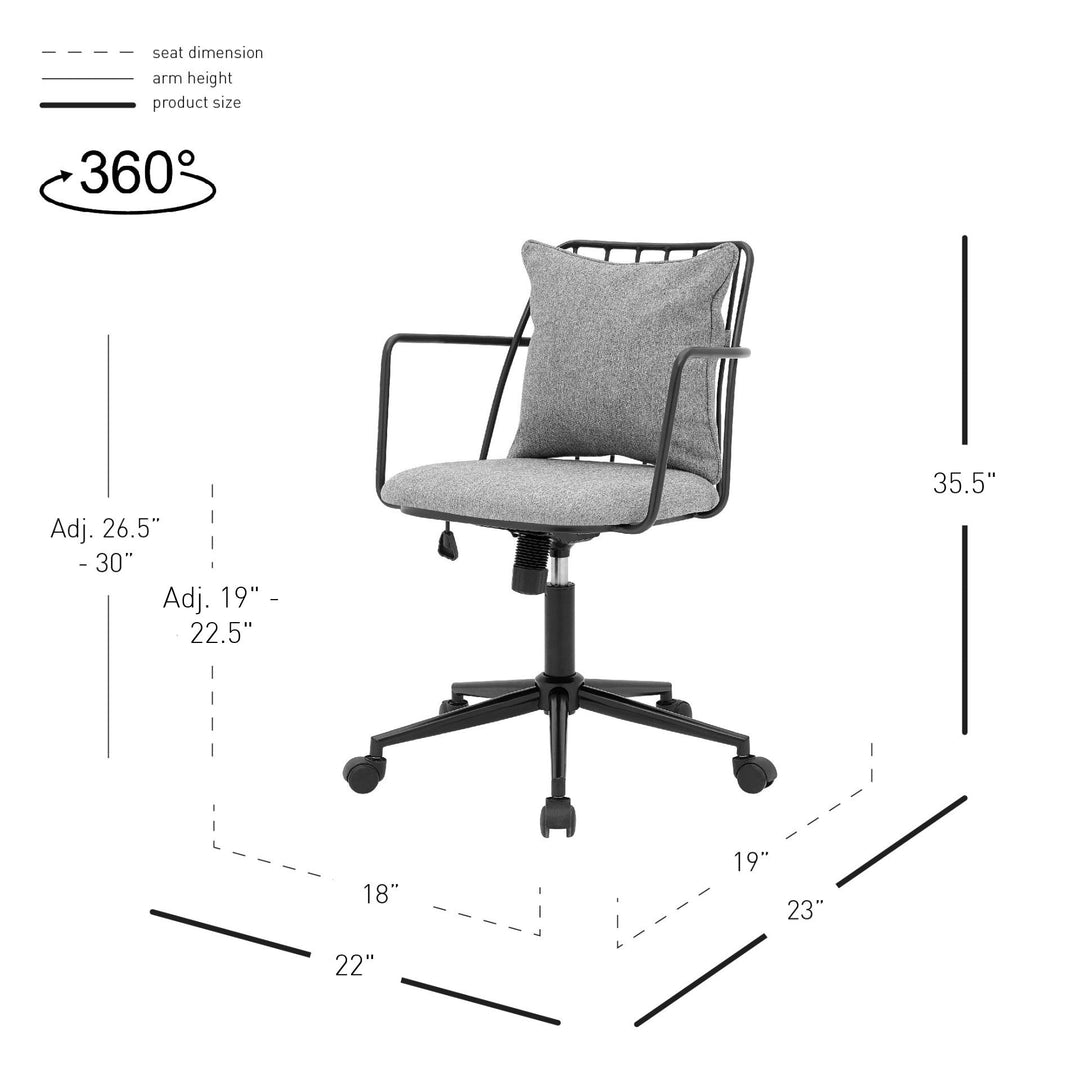 Edison Fabric Office Chair - Whats New Furniture Portland OR