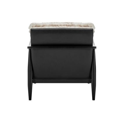 Edmond Faux Leather Accent Arm Chair - Whats New Furniture - Portland, Oregon
