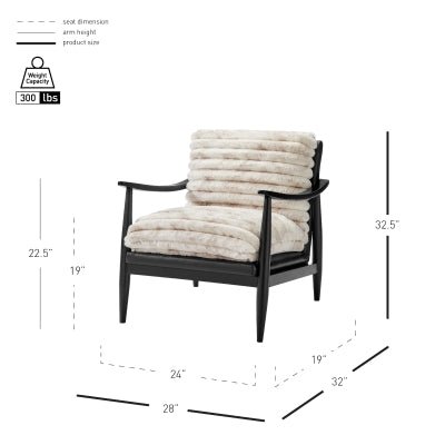 Edmond Faux Leather Accent Arm Chair - Whats New Furniture - Portland, Oregon