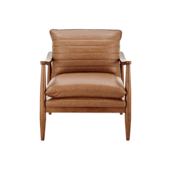 Edmond Faux Leather Accent Arm Chair - What&