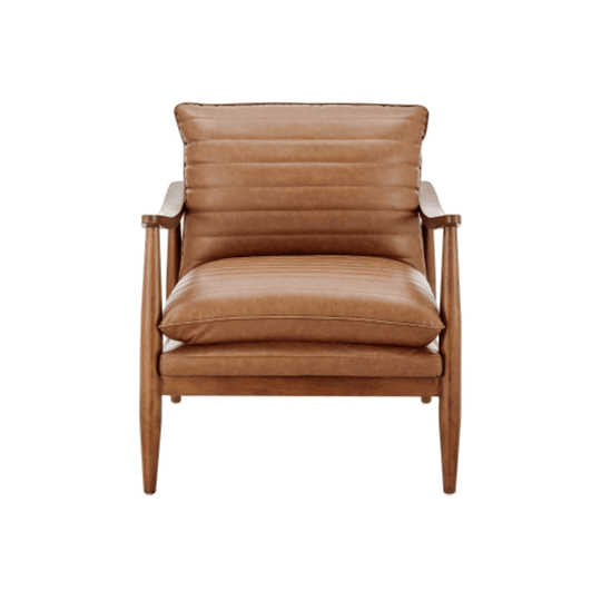 Edmond Faux Leather Accent Arm Chair - What's New Furniture - Portland, Oregon