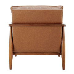 Edmond Faux Leather Accent Arm Chair - What&
