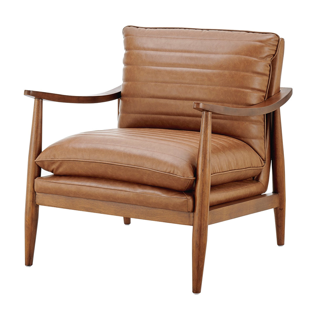 Edmond Faux Leather Accent Arm Chair - What&