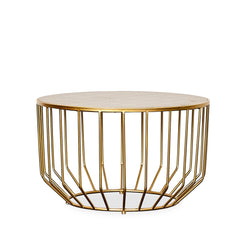 Faux Shagreen Round Coffee Table (2) - What&