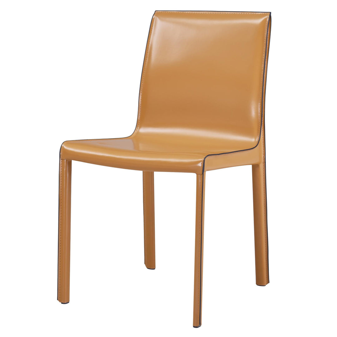 Gervin Recycled Leather Dining Side Chair - Whats New Furniture - Portland, Oregon