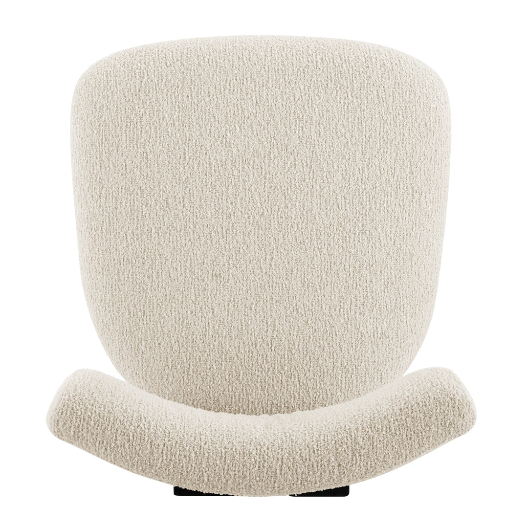 Hailey Dining Side Chair in Black-Palladian Beige - alternate angle - mid-century modern dining chairs - Whats New Furniture Portland OR