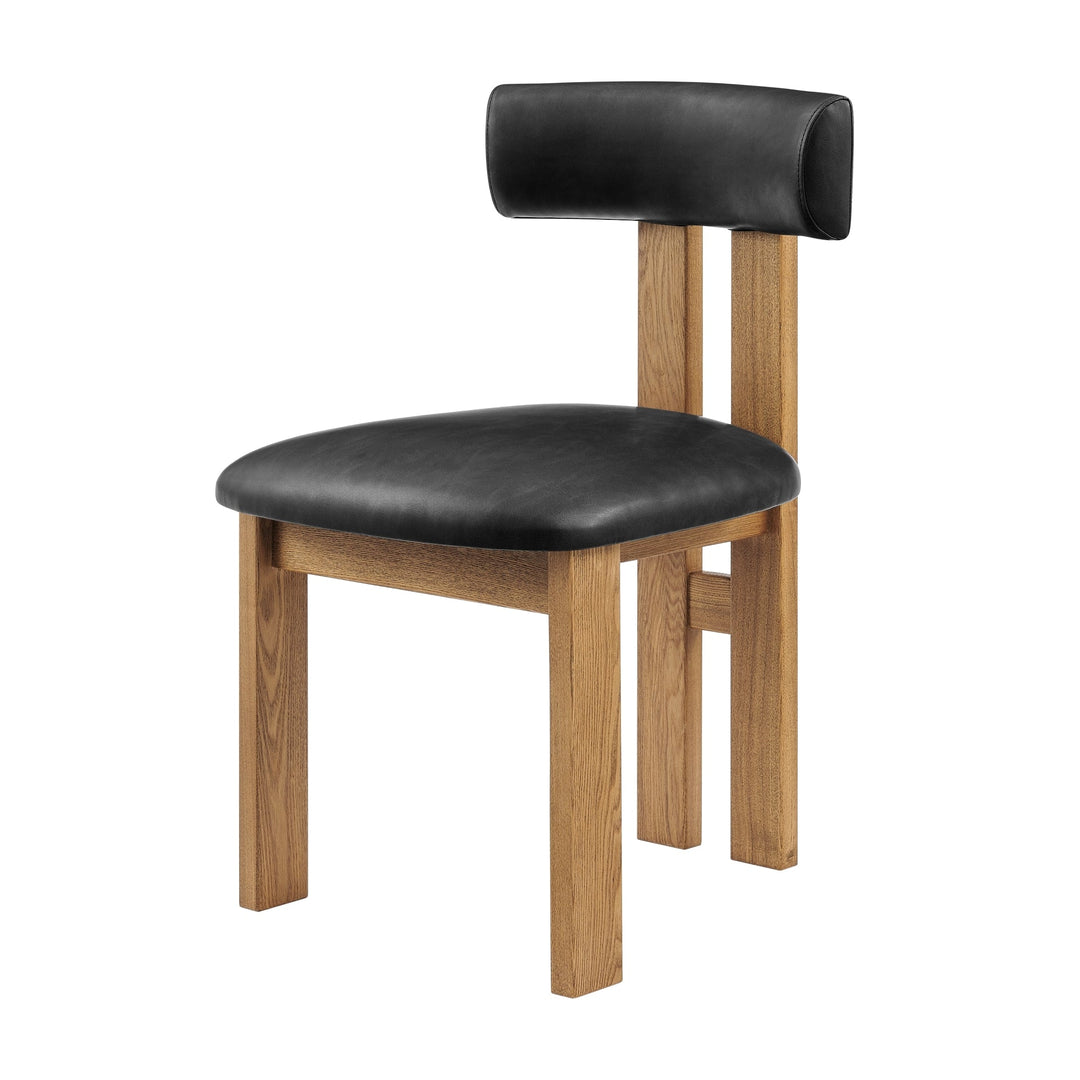 Hailey Dining Side Chair in Casa Black - alternate angle - mid-century modern dining chairs - Whats New Furniture Portland OR