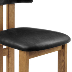 Hailey Dining Side Chair in Casa Black - alternate angle - mid-century modern dining chairs - Whats New Furniture Portland OR