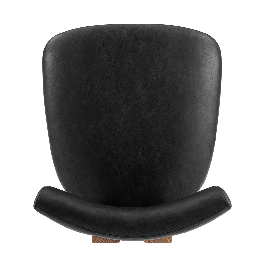 Hailey Dining Side Chair in Casa Black - alternate angle - mid-century modern dining chairs - Whats New Furniture Portland OR