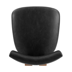 Hailey Dining Side Chair in Casa Black - alternate angle - mid-century modern dining chairs - Whats New Furniture Portland OR