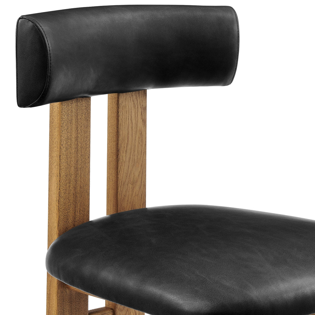 Hailey Dining Side Chair in Casa Black - alternate angle - mid-century modern dining chairs - Whats New Furniture Portland OR