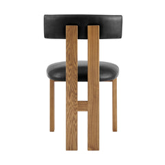 Hailey Dining Side Chair in Casa Black - alternate angle - mid-century modern dining chairs - Whats New Furniture Portland OR