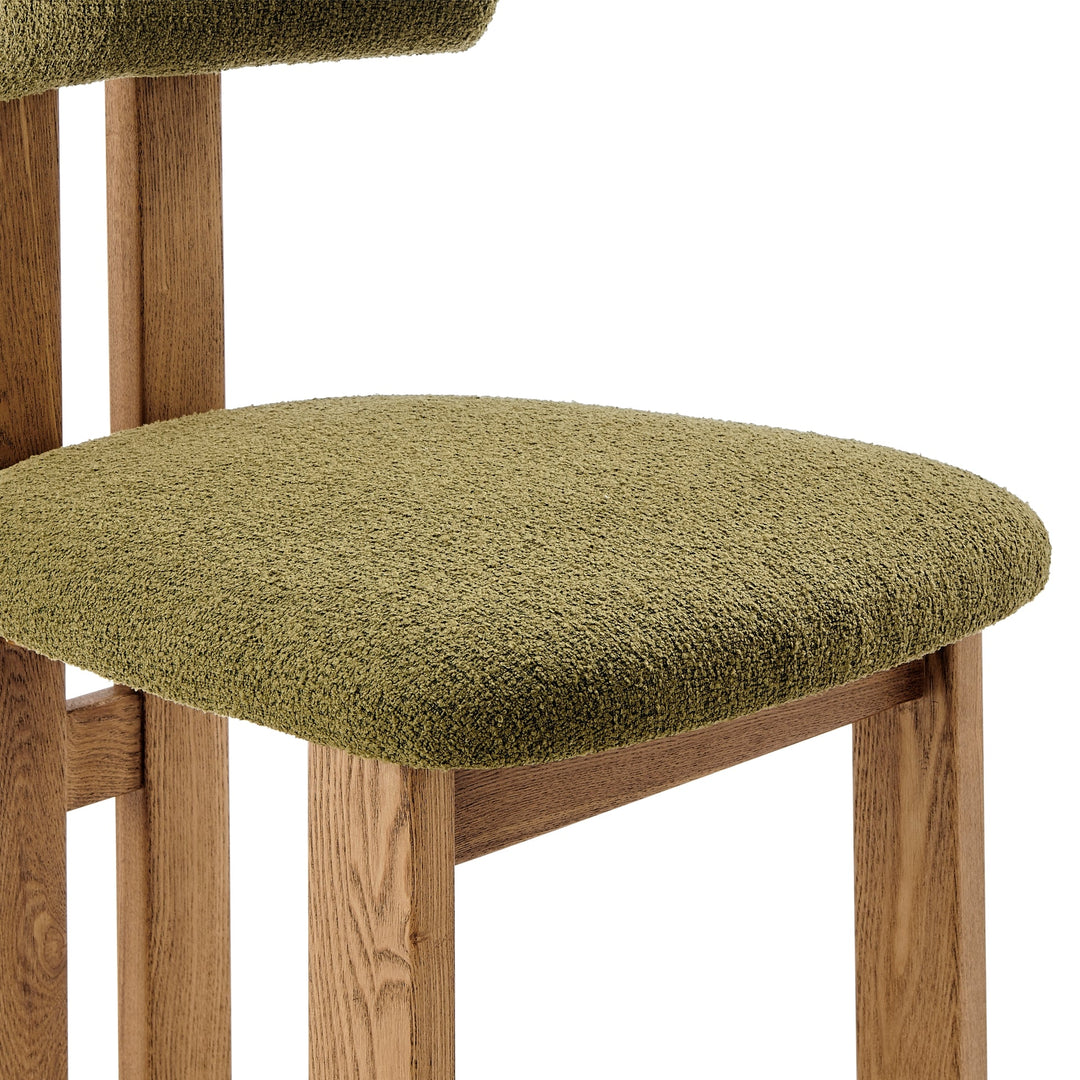 Hailey Dining Side Chair in Palladian Green - alternate angle - mid-century modern dining chairs - Whats New Furniture Portland OR