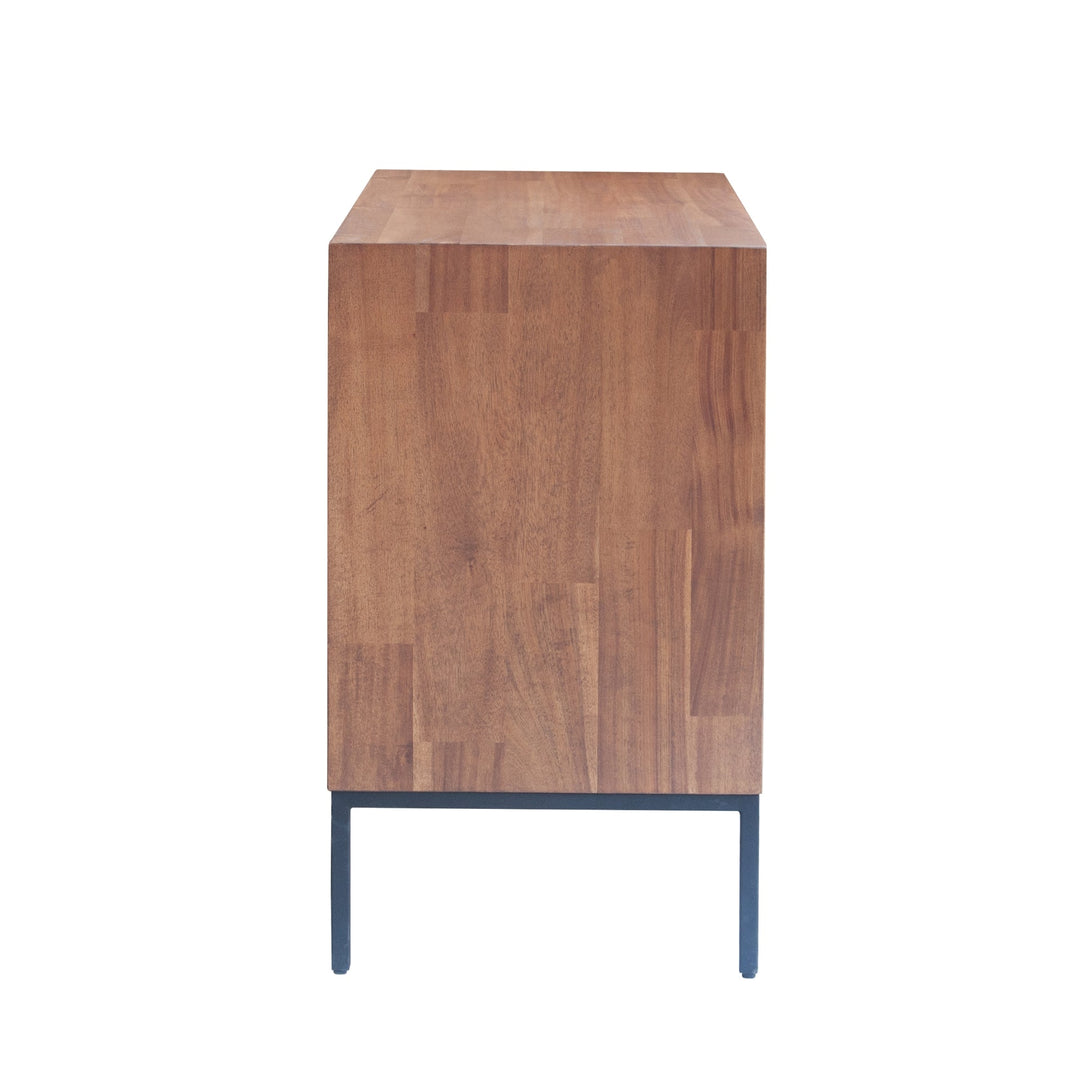 Newton Brown Hathaway 3-Drawer Chest - acacia wood - Whats New Furniture Portland Oregon