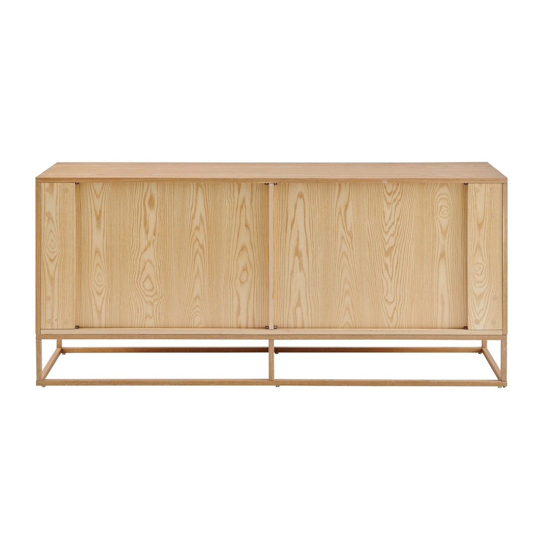 Ingrid Sideboard in Natural ash wood - Japandi modern sideboard - Whats New Furniture Portland OR