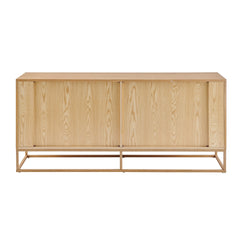 Ingrid Sideboard in Natural ash wood - Japandi modern sideboard - Whats New Furniture Portland OR