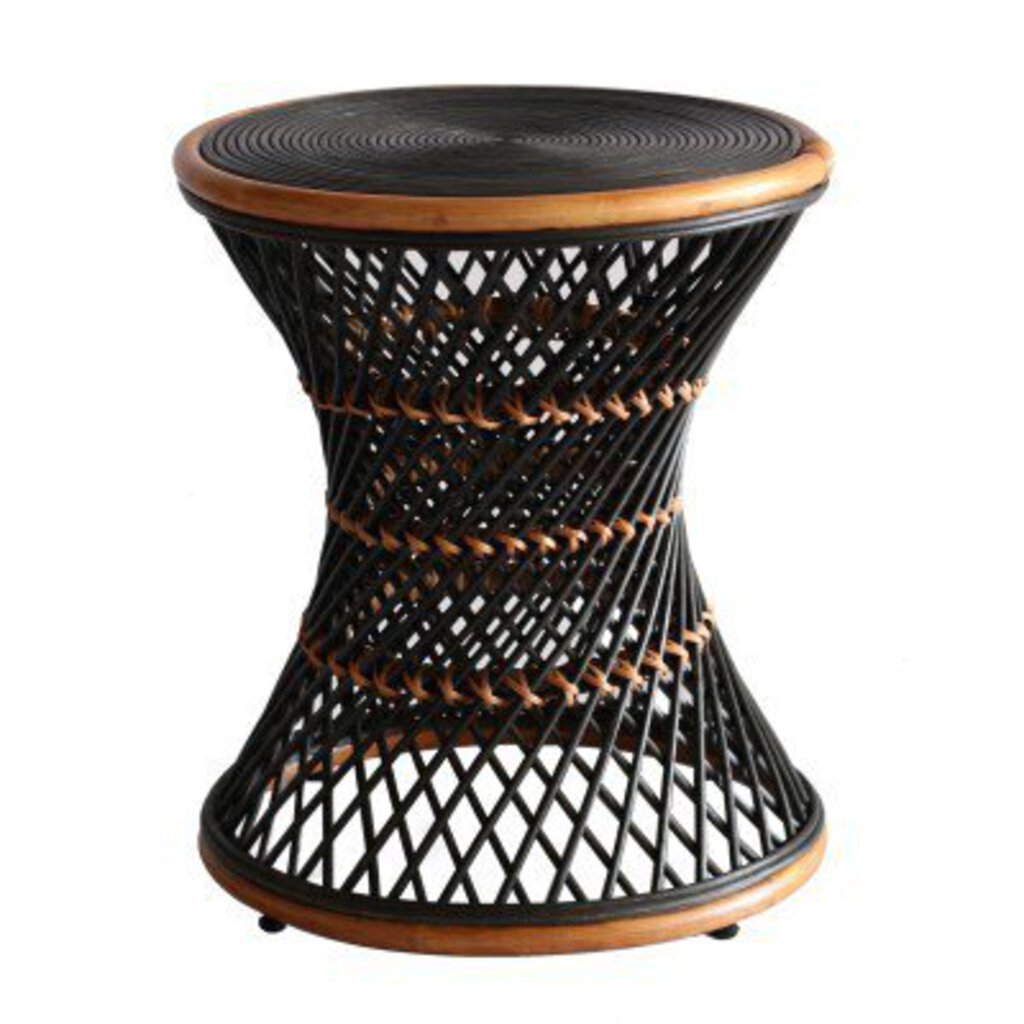 Kirby Rattan Round Side Table - Whats New Furniture - Portland, Oregon