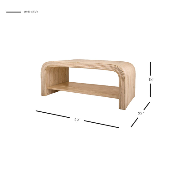 Kyran Rattan Coffee Table - What&