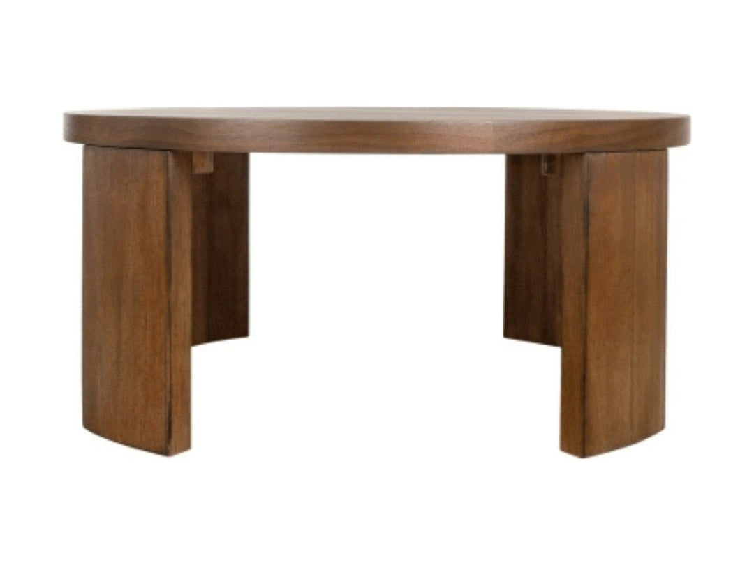 Londyn KD Round Coffee Table, Rustic Walnut - Whats New Furniture - Portland, Oregon
