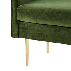Marsha Velvet Bench - context shot - mid-century modern benches - Whats New Furniture Portland OR